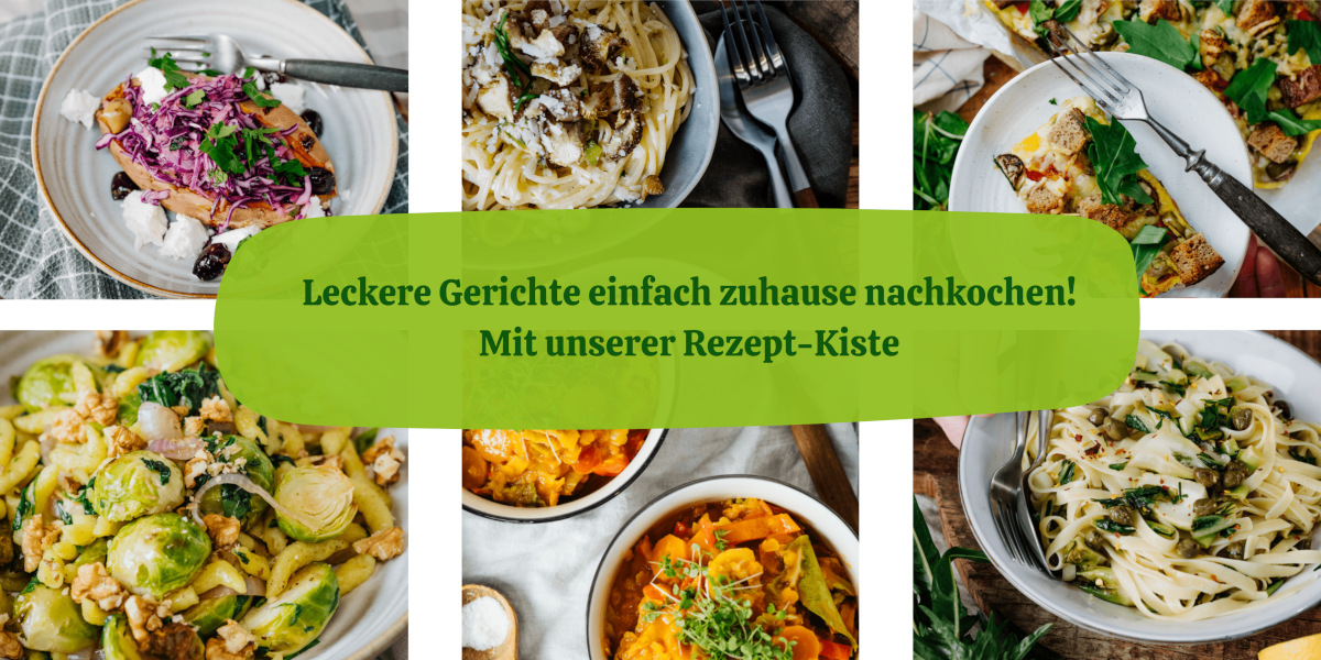 Leckere Rezepte einfach zuhause nachkochen! Mit unserer Rezept-Kiste